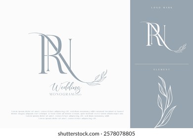 NR RN Wedding Monogram Logo