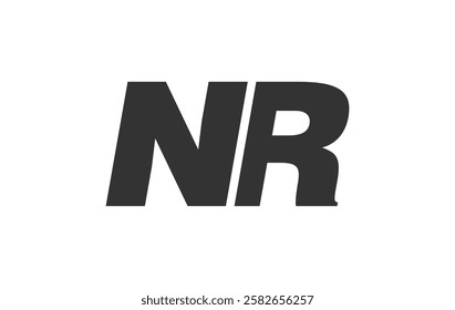 NR Techno Editable Font Logo For Corporate Branding. Bold, Futuristic Design With Unique Typographic Ideas. Minimal Custom Type And Dynamic Letter Variations For Promotion, Printing, And Book Titles