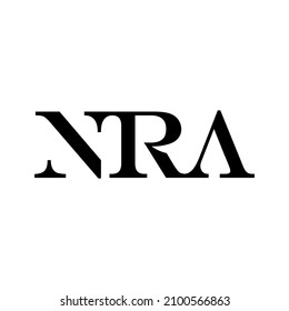 NRA letter logo. Unique attractive creative modern initial NR RA or N R A initial based letter icon logo