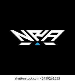 NRA letter logo vector design, NRA simple and modern logo. NRA luxurious alphabet design  
