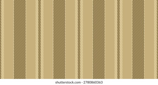 Nradition seamless background textile, fall stripe pattern vertical. Wcrapbook lines fabric texture vector in amber and light colors palette.