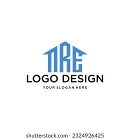 NRE Home Logo Design Vector