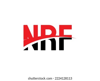 NRF Letter Initial Logo Design Vector Illustration