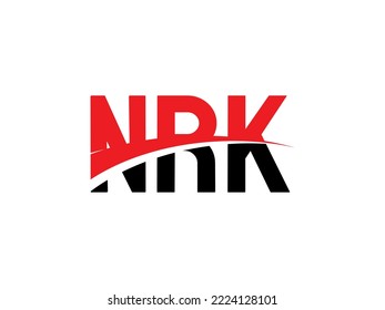 Letra NRK Ilustración del vector de diseño del logotipo inicial