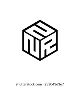 NRN letter logo design in illustration. Vector logo, calligraphy designs for logo, Poster, Invitation, etc.