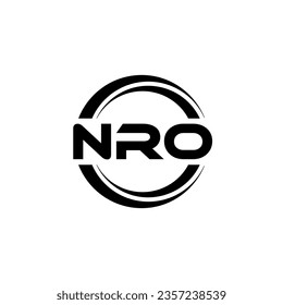 NRO Logo Design, Inspiration for a Unique Identity. Modern Elegance and Creative Design. Watermark Your Success with the Striking this Logo.
