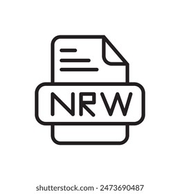 NRW File Icon Perfect for Document Management and File Formats