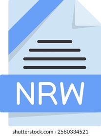 NRW Flat Style Icon Design