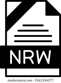 NRW Solid Style Icon Design