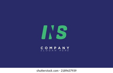 NS Alphabet letters Initials Monogram logo SN, N and S
