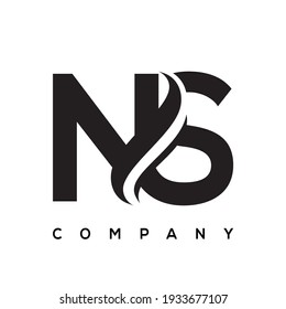 NS creative letter logo design