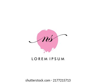 NS Initial beauty monogram logo vector