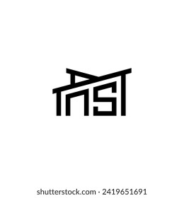 NS Initial Letter in Real Estate Logo concept.eps NS Initial Letter in Real Estate Logo concept