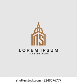 NS Erstmaliges Immobilienlogo mit Imperium-Design