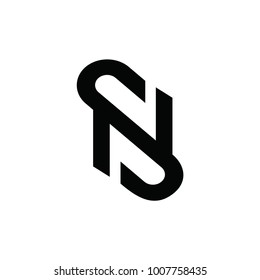 Ns Letter Logo Stock Vector (Royalty Free) 1007758426