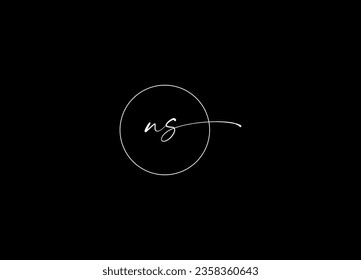 NS letter logo design and monogram logo