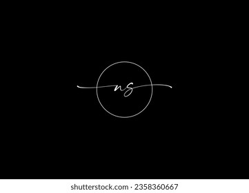 NS letter logo design and monogram logo
