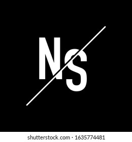 NS Letter Logo Design Template