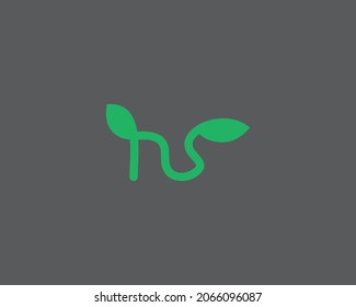 NS Letter Logo Design Template Vector