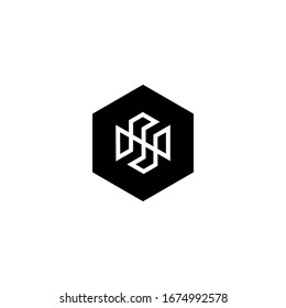 NS letter logo design vector icon template