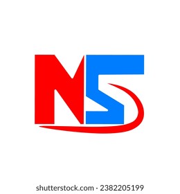 NS letter logo with modern design