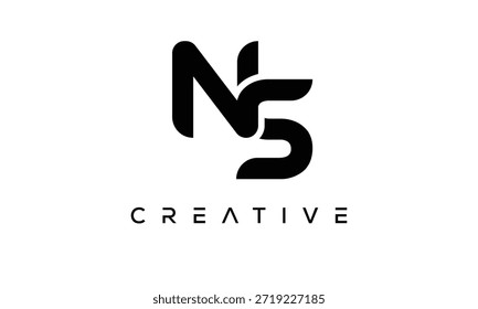 NS Letter Monogram Logo for Modern Creative Brand Identity
