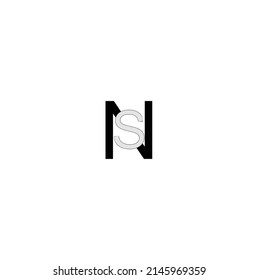 ns letter vector logo abstract