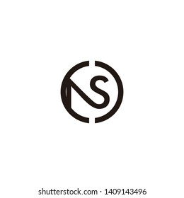 ns letter vector logo design