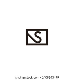 ns letter vector logo design