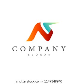 NS logo template, SN logo template