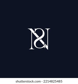 NS-Logo für moderne kreative Buchstaben