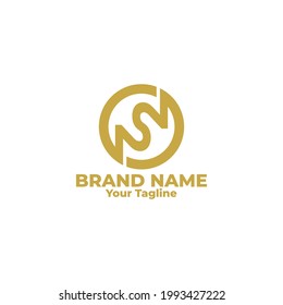 NS Monogram logo design, this logo is perfect for any industry.