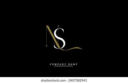 NS, SN Abstract Letters Logo Monogram