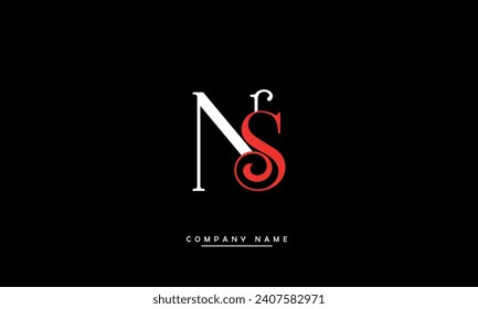 NS, SN Abstract Letters Logo Monogram