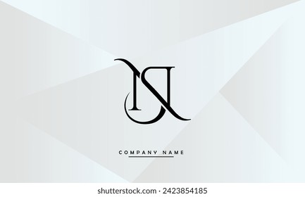 NS, SN Alphabets Letters Logo Monogram