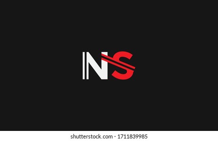 NS or SN letter logo. Unique attractive creative modern initial NS SN N S initial based letter icon logo