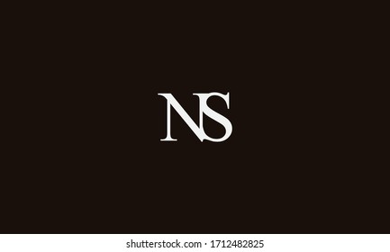 NS or SN letter logo. Unique attractive creative modern initial NS SN N S initial based letter icon logo