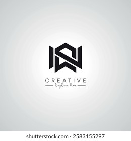 NS SN Letter Modern Artistic Abstract Logo Design. Initial Based Vector Template.