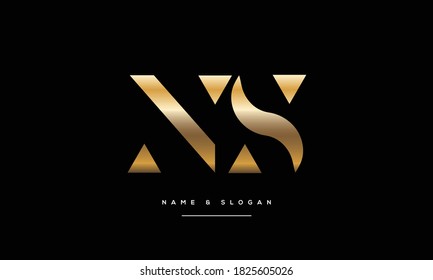 NS ,SN ,N ,S  abstract Letters Logo Monogram