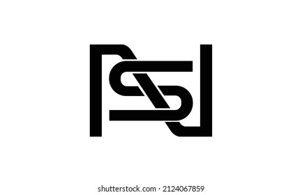 NS ,SN ,N ,S abstract Letters Logo Monogram