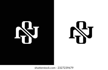 NS SN N S logo design concept with background. Initial based creative minimal monogram icon letter. Modern luxury alphabet vector design