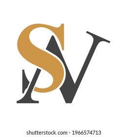NS, SN, S AND N Abstract initial monogram letter alphabet logo design