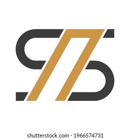 NS, SN, S AND N Abstract initial monogram letter alphabet logo design