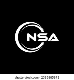 NSA Logo Design, Inspiration for a Unique Identity. Modern Elegance and Creative Design. Watermark Your Success with the Striking this Logo.