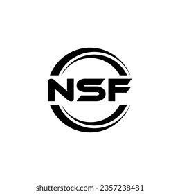 NSF Logo Design, Inspiration for a Unique Identity. Modern Elegance and Creative Design. Watermark Your Success with the Striking this Logo.