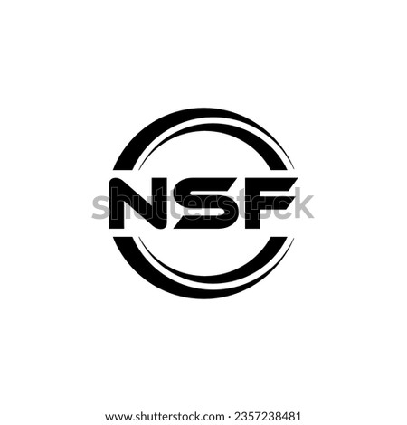 NSF Logo Design, Inspiration for a Unique Identity. Modern Elegance and Creative Design. Watermark Your Success with the Striking this Logo.