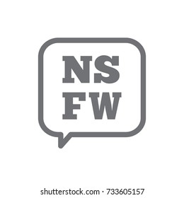 NSFW icon -- Not Safe For Work Anagram icon