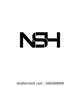 Nsh Letter Original Monogram Logo Design Stock Vector (Royalty Free ...