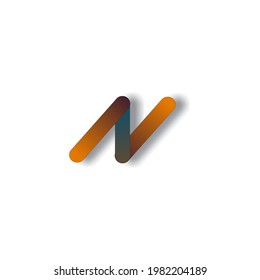 N-shaped logo with a combination of black and gold