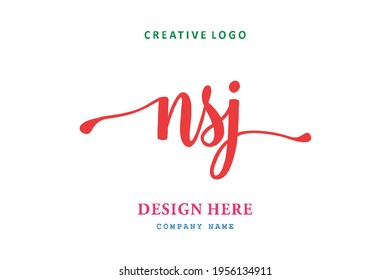 NSJ lettering logo is simple, easy to understand and authoritative